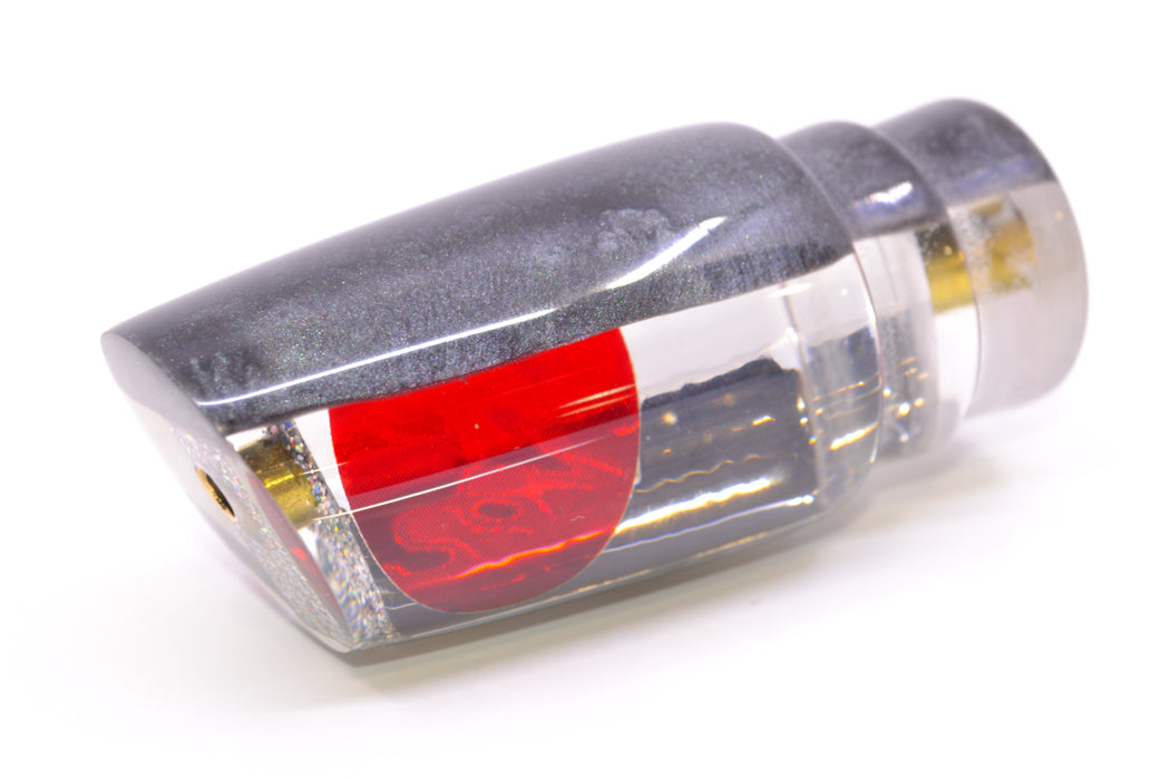 Koya Lures Clear Mirrored Gray Back Red Eyes 614 9" 3.5oz GZE