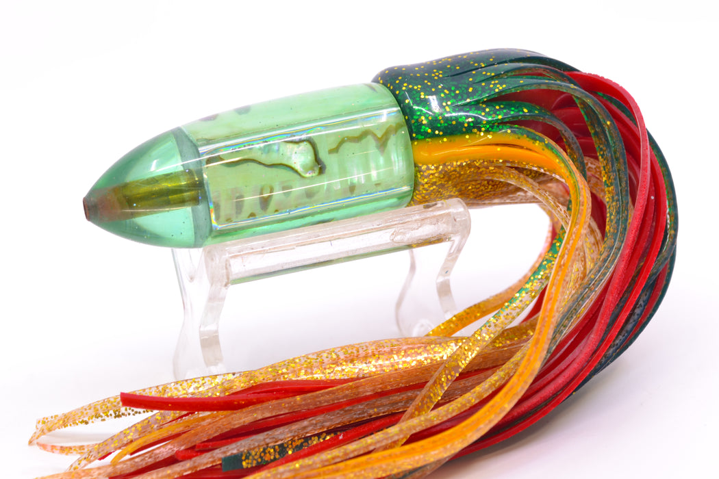 Unknown Green Tint Abalone "Killer Bee" Bullet 7" 4oz Skirted New Pre-Owned