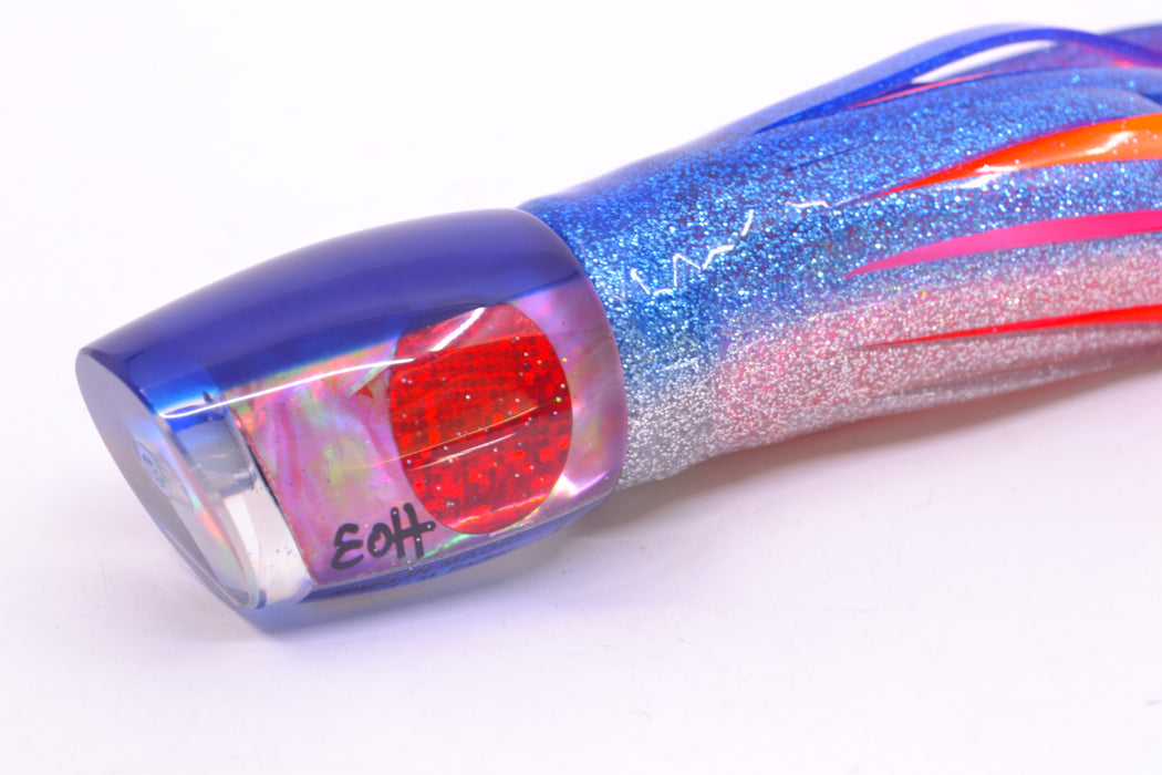 Marlin Magic Pink Awabi Blue Back Small Ruckus 9" 5oz Skirted Blue-Silver/Orange-Pink