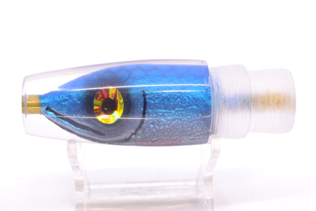 Tsutomu Lures Blue Dot Back Blue-Silver Fish Head Ali'i Invert 7" 4.3oz