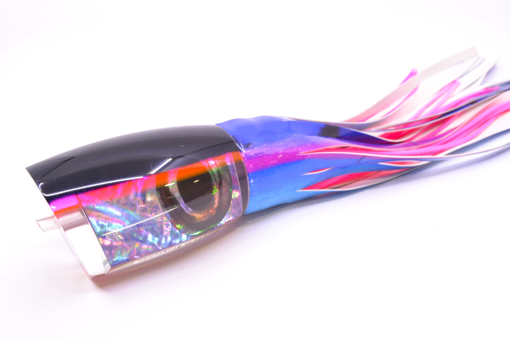 Moyes Lures Rainbow MOP Black-Pink Back XL Boogeyman 16" 12.7oz FT Vinyl Blue Dream