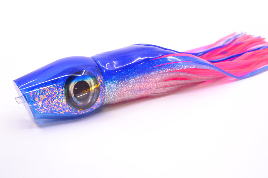 Moyes Lures Blue-Pink Dichro Blue Back Large Sumo 14" 13.8oz Skirted Blue-Silver/Pink GZE