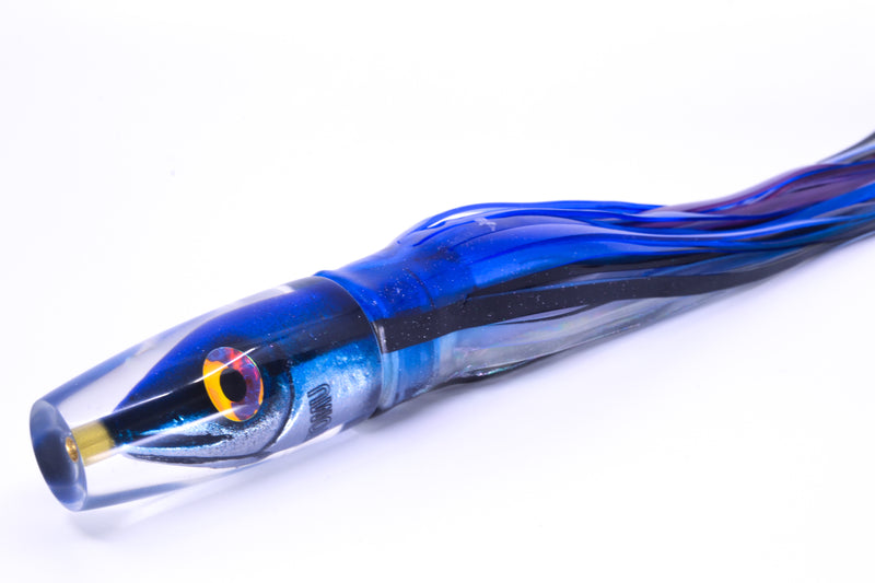 Tsutomu Lures "Hardline Aku" Fish Head Pau Hana Invert 7" 4.8oz Skirted Skipjack