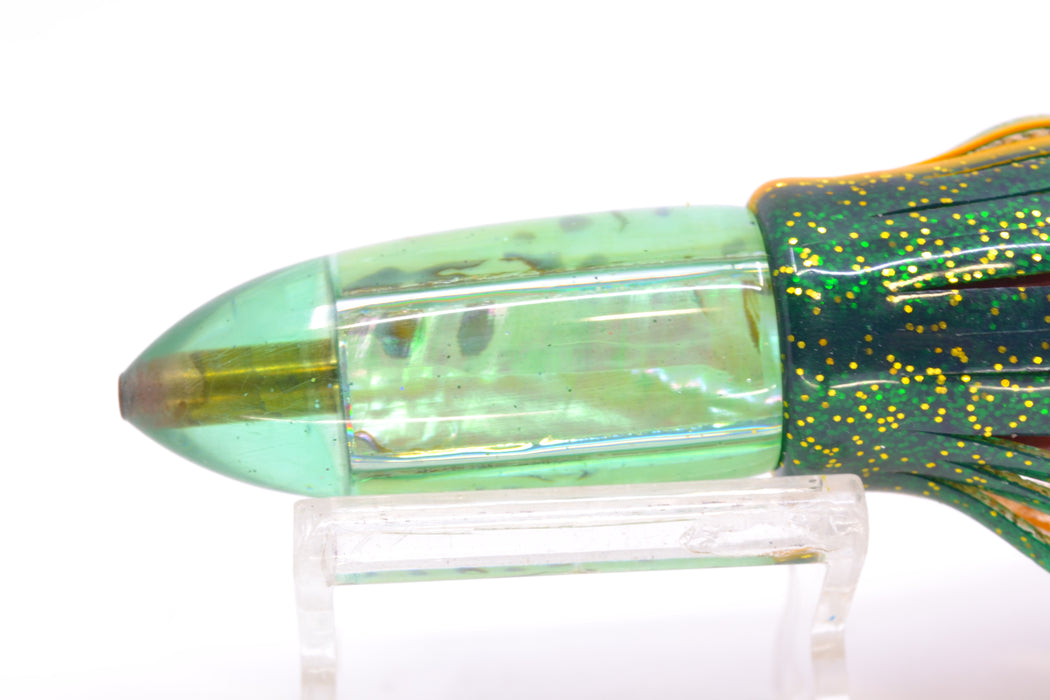 Unknown Green Tint Abalone "Killer Bee" Bullet 7" 4oz Skirted New Pre-Owned