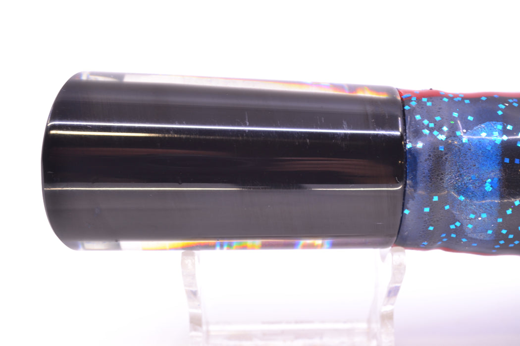 Marlin Magic Lures Purple MOP Black Back Reverse Taper Large Tube 12" 9oz Skirted