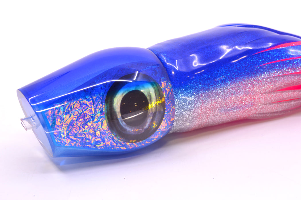 Moyes Lures Blue-Pink Dichro Blue Back Large Sumo 14" 13.8oz Skirted Blue-Silver/Pink GZE