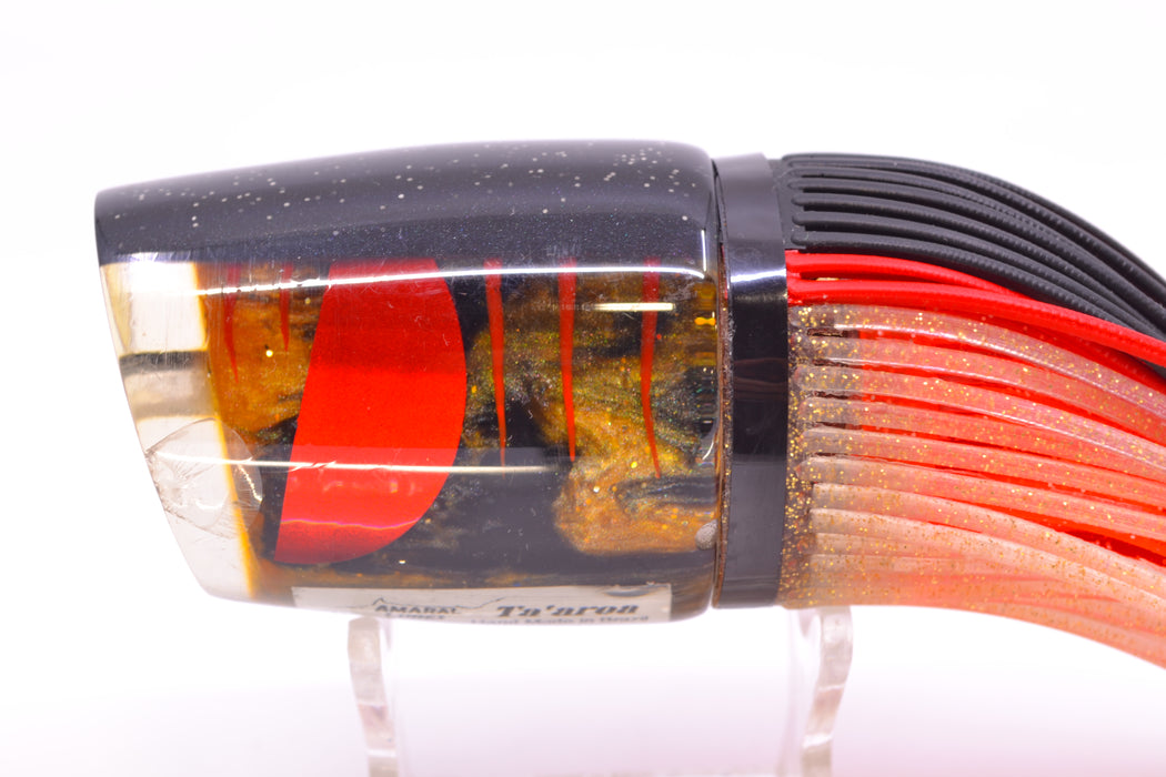 Amaral Lures Marbled Petrolero Black Back Ta'aroa 16" 10oz Black-Red-Clear Near New Pre-Owned GZE