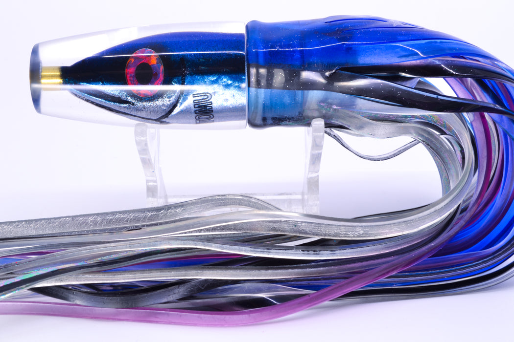 Tsutomu Lures "Hardline Aku" Fish Head Pau Hana Invert 7" 4.8oz Skirted Skipjack