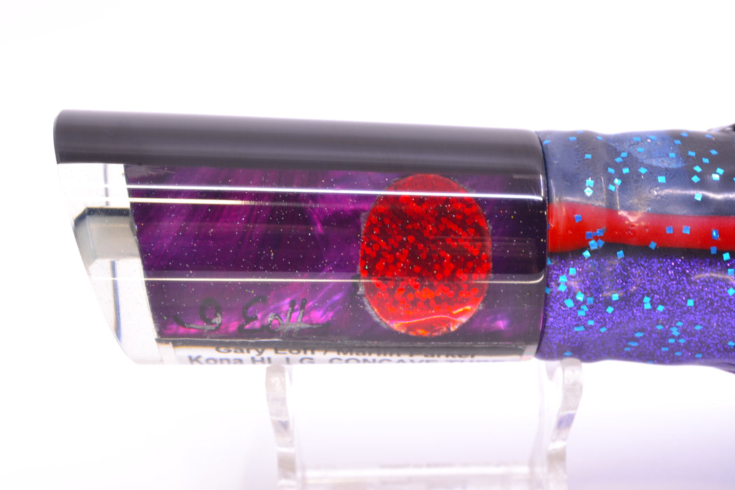 Marlin Magic Lures Purple MOP Black Back Reverse Taper Large Tube 12" 9oz Skirted