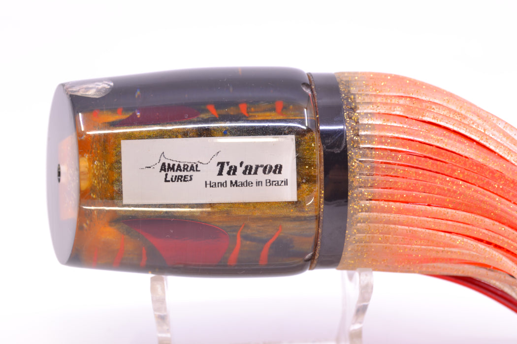 Amaral Lures Marbled Petrolero Black Back Ta'aroa 16" 10oz Black-Red-Clear Near New Pre-Owned GZE