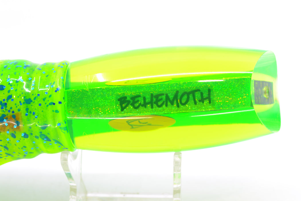 Bonze Lures Fluorescent Green Rainbow Red Eyes Behemoth 12" 11.2oz Skirted Mahi