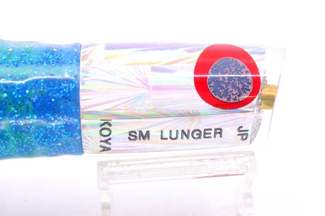 Koya Lures Silver Rainbow Starburst JP Small Lunger 10" 6oz Skirted Blue Dots/Green GZE