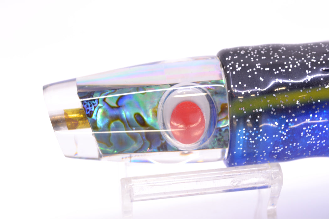 Joe Yee Lures Paua Shell Red Teddy Bear Eyes Crackerjack 9" 3.5oz Skirted New Pre-Owned GZE