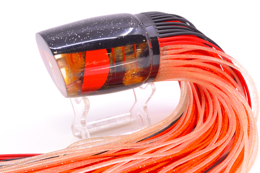 Amaral Lures Marbled Petrolero Black Back Ta'aroa 16" 10oz Black-Red-Clear Near New Pre-Owned GZE