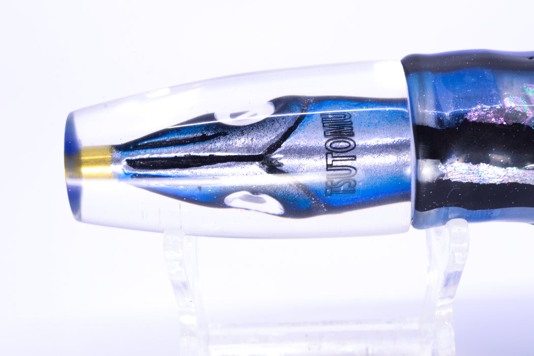 Tsutomu Lures "Hardline Aku" Fish Head Pau Hana Invert 7" 4.8oz Skirted Skipjack