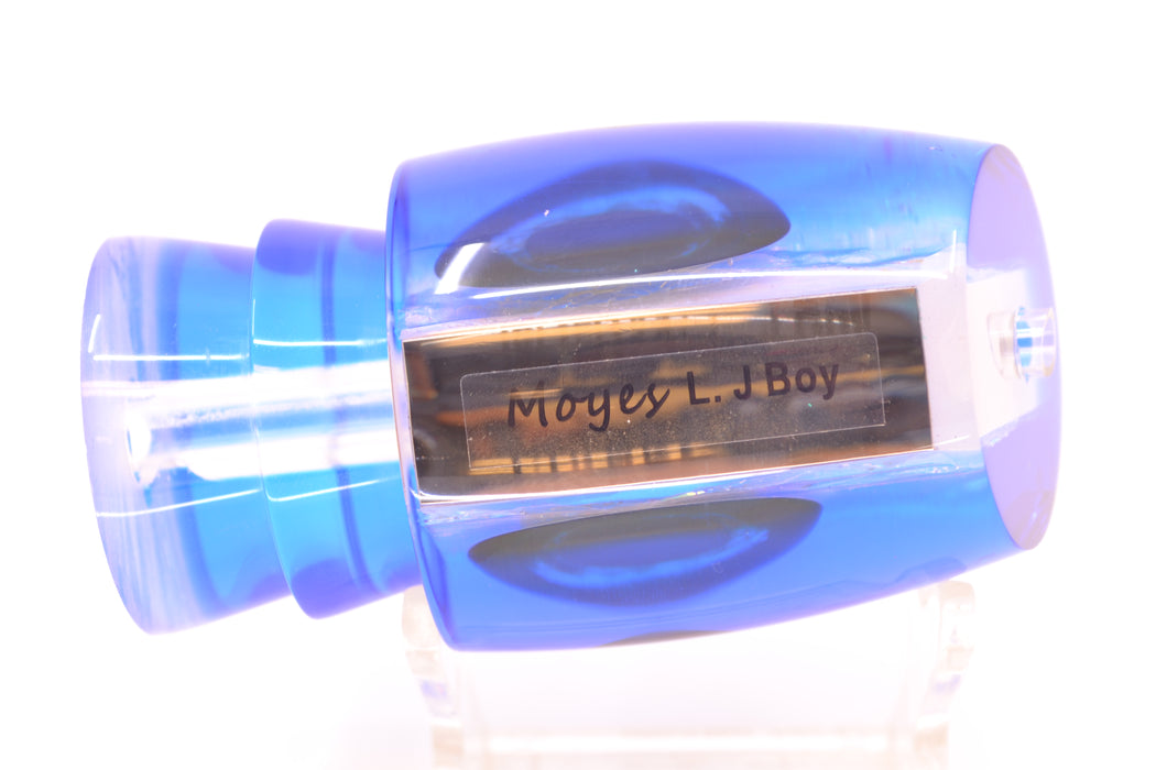 Moyes Lures Ice Blue-Pink Dichro Blue Back Taxi Eyes Large J-Boy 14" 6oz