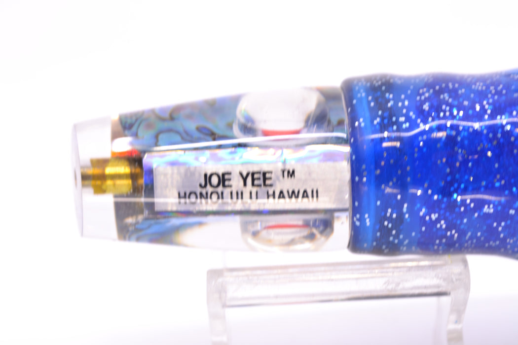 Joe Yee Lures Paua Shell Red Teddy Bear Eyes Crackerjack 9" 3.5oz Skirted New Pre-Owned GZE