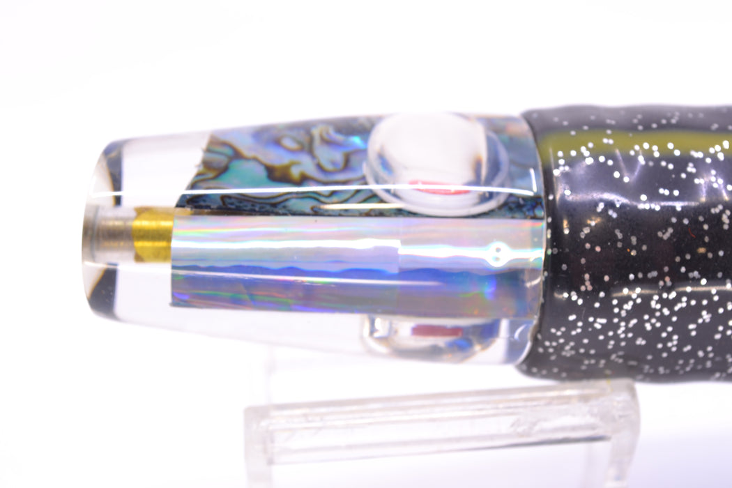 Joe Yee Lures Paua Shell Red Teddy Bear Eyes Crackerjack 9" 3.5oz Skirted New Pre-Owned GZE