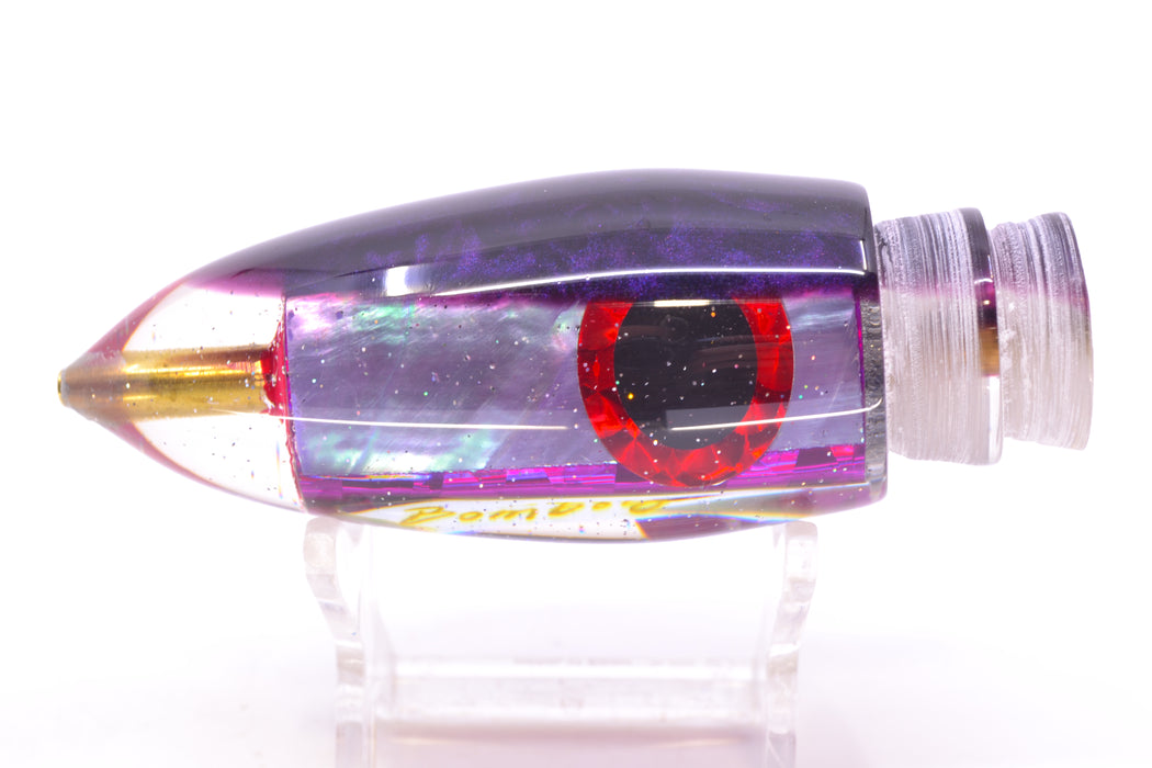 Bomboy Lures Lavender MOP Purple Back Black-Red Eyes Big Bomb 9"+ 6oz