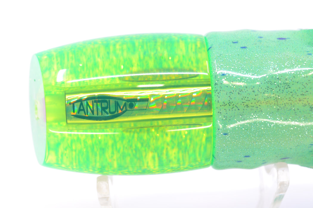TANTRUM Lures Chartreuse Starburst Glitter Back Medium Bandit 9" 4.7oz FT Vinyl Mad Mahi