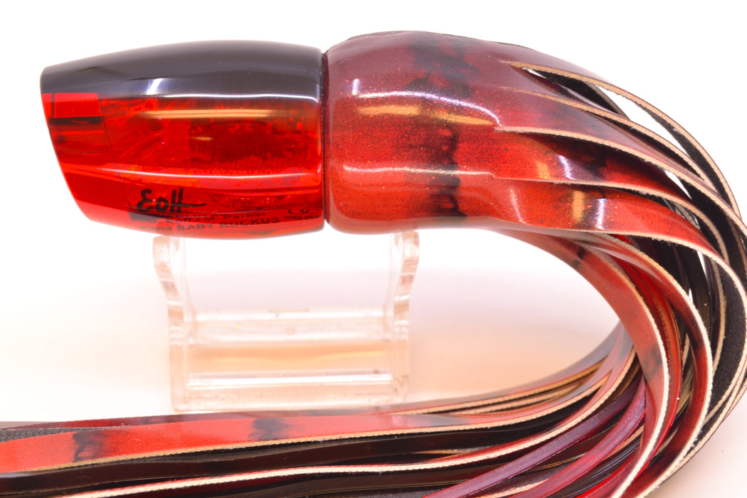 Marlin Magic Red Awabi Black Back Red Eyes Baby Ruckus 10" 6.3oz FT Vinyl Red Tiger