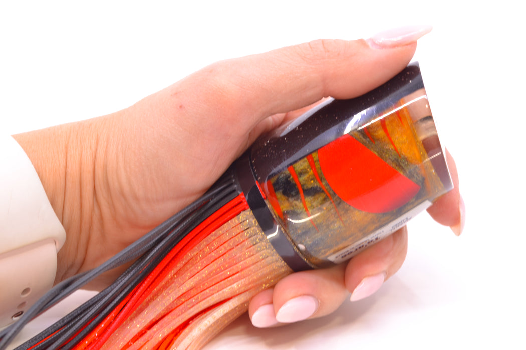 Amaral Lures Marbled Petrolero Black Back Ta'aroa 16" 10oz Black-Red-Clear Near New Pre-Owned GZE