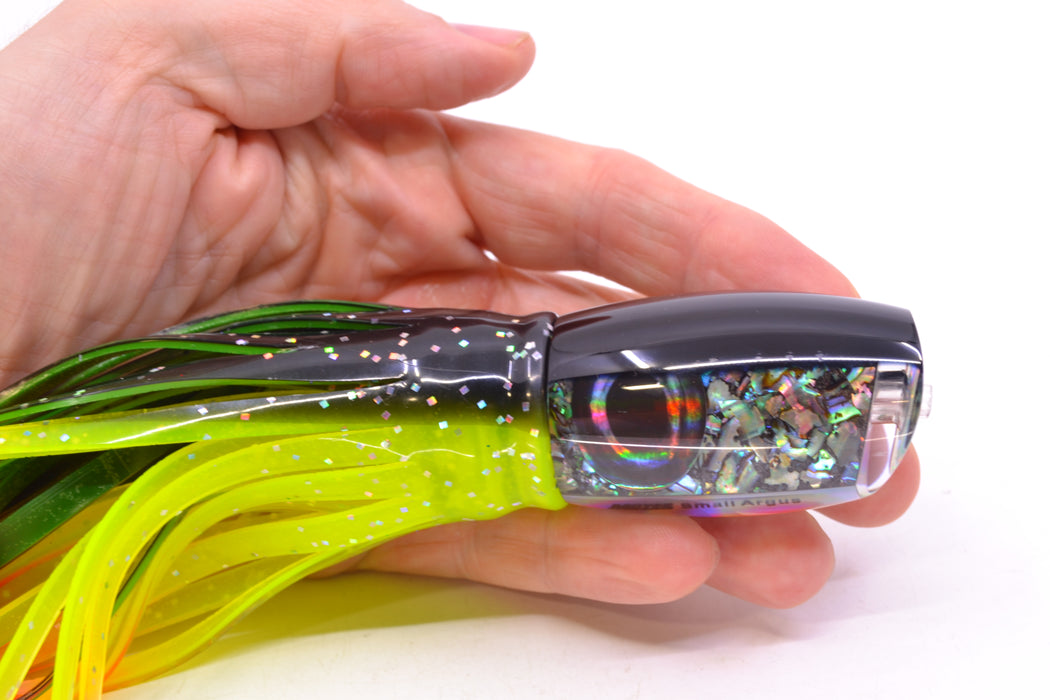 Moyes Lures S&P MOP Black Back Small Argus 9" 3.5oz Skirted Magic Johnson GZE