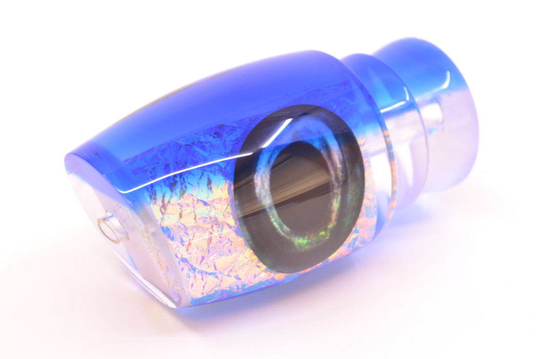 Moyes Lures Ice Blue-Pink Dichro Blue Back Taxi Eyes Large J-Boy 14" 6oz
