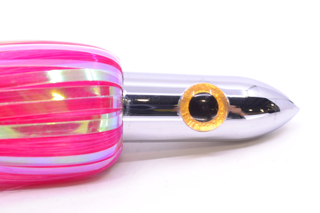 Iland Lures Pink Flash Hair Chrome Head "Hawaiian Eye" Ilander 8.5" 2.5oz IL400F-PK