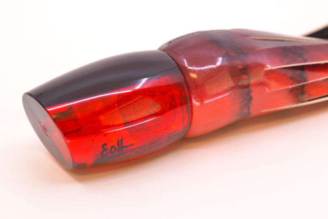 Marlin Magic Red Awabi Black Back Red Eyes Baby Ruckus 10" 6.3oz FT Vinyl Red Tiger