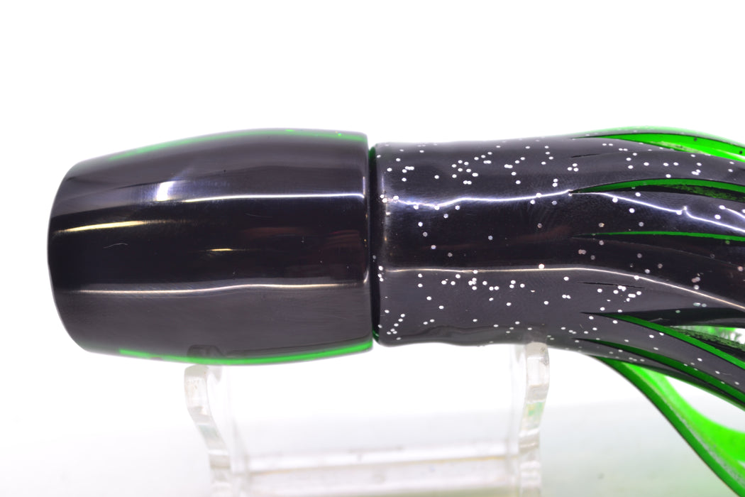 Marlin Magic Green MOP Black Back Taxi Eyes Small Ruckus 9" 5oz Skirted Black-Green GZE