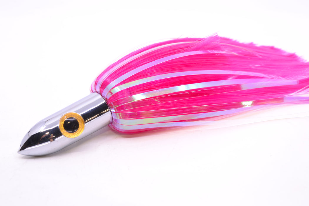 Iland Lures Pink Flash Hair Chrome Head "Hawaiian Eye" Ilander 8.5" 2.5oz IL400F-PK