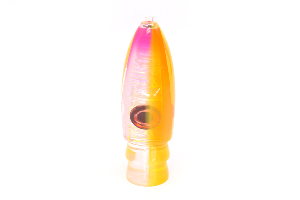 Moyes Lures Silver Aurora Orange Back Keeled Medium Ono Bullet 9" 5.8oz