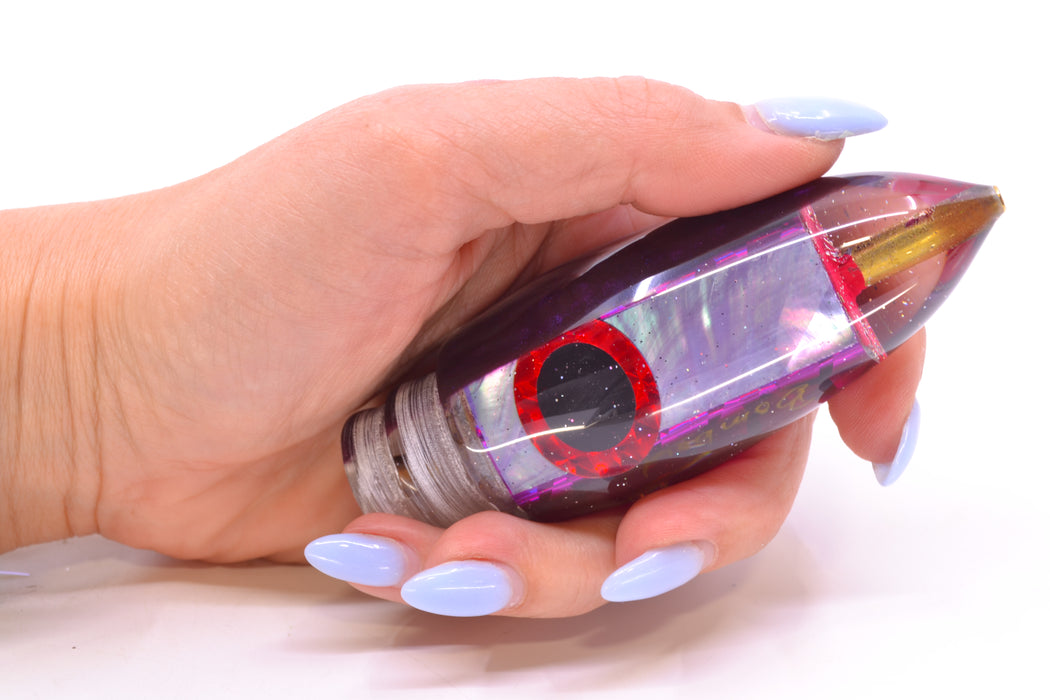 Bomboy Lures Lavender MOP Purple Back Black-Red Eyes Big Bomb 9"+ 6oz