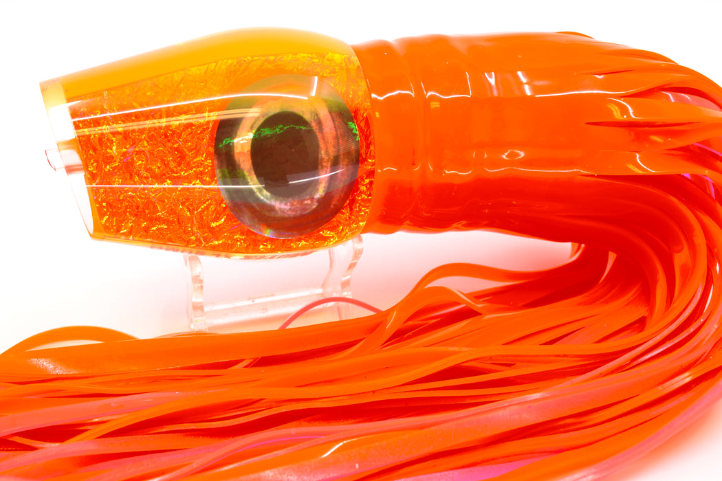 Moyes Lures Orange Dichro Orange Back XL Sumo 16" 20.5oz Skirted Orange/Pink