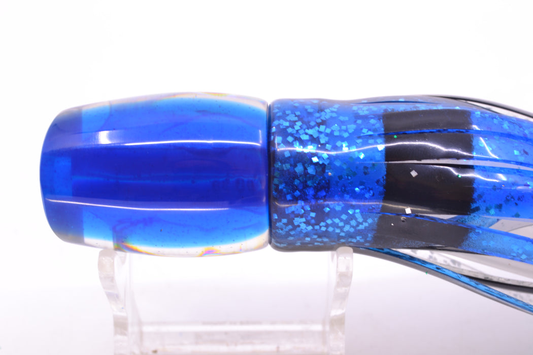 Marlin Magic White Awabi Blue Back Taxi Eyes Small Ruckus 9" 5oz Skirted Black-Blue-Silver