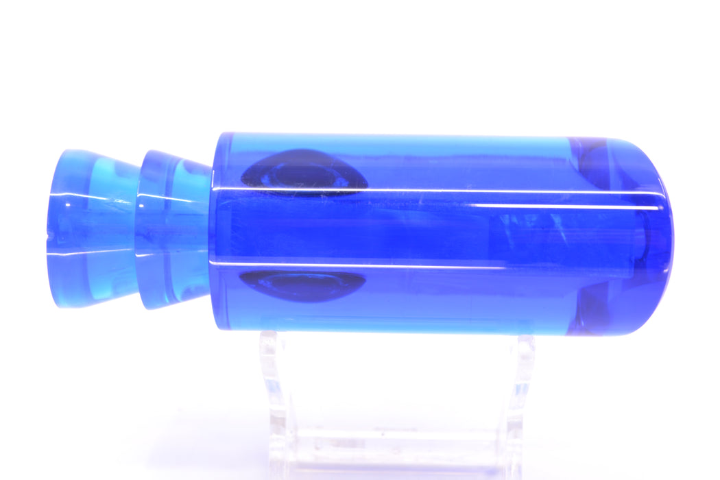 Moyes Lures Ice Blue MOP Blue Back Taxi Eyes Medium Pipe Bomb 12" 4.6oz GZE