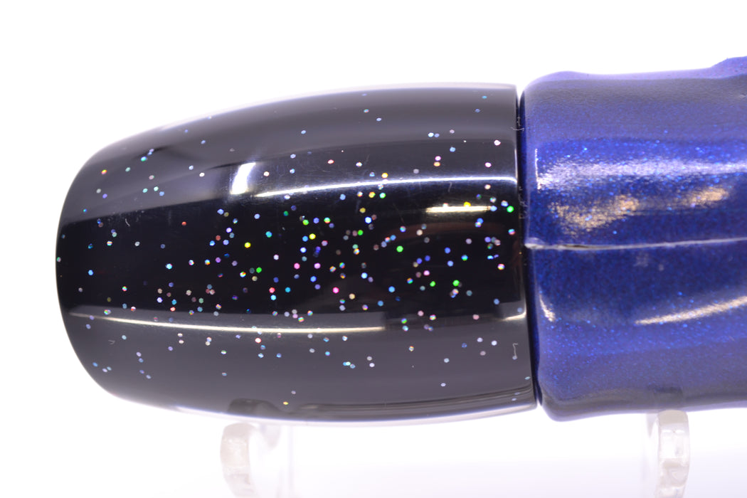 TANTRUM Lures Clear Mirrored Black Back Medium Bandit 9" 4.7oz FT Vinyl Skipjack