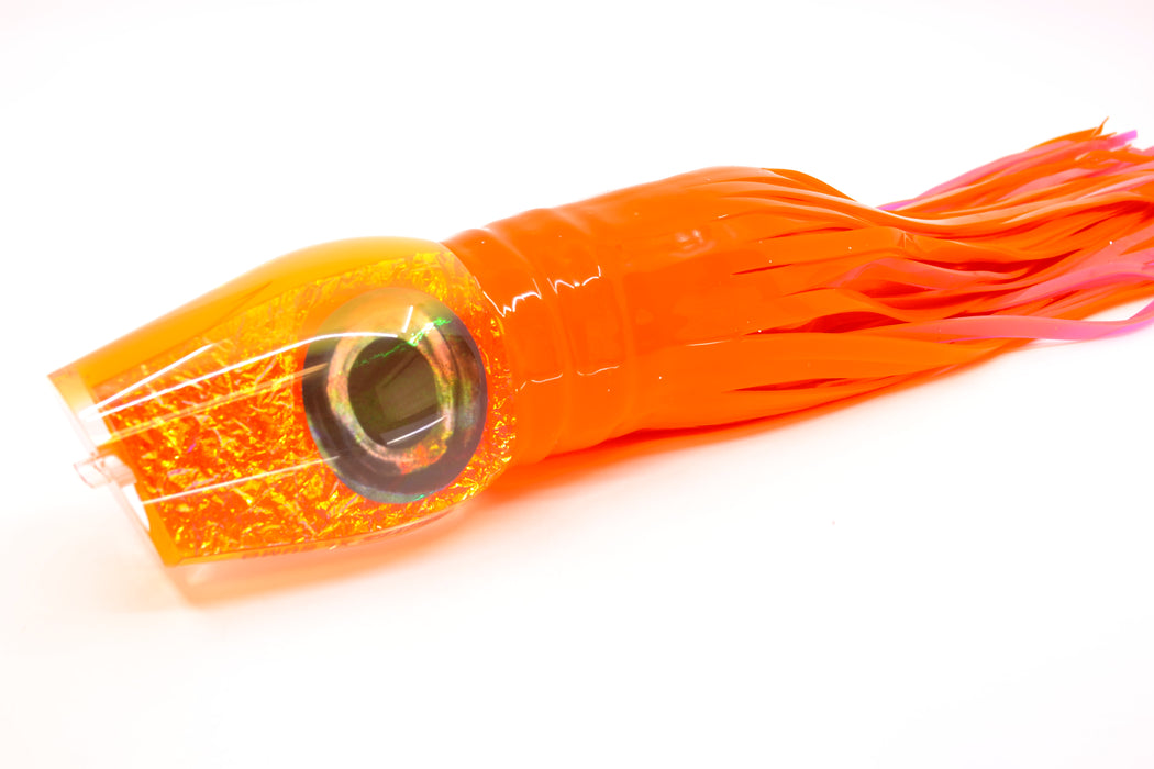 Moyes Lures Orange Dichro Orange Back XL Sumo 16" 20.5oz Skirted Orange/Pink