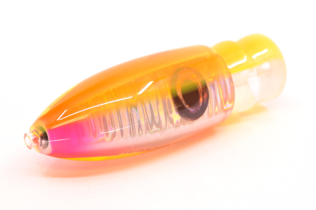 Moyes Lures Silver Aurora Orange Back Keeled Medium Ono Bullet 9" 5.8oz