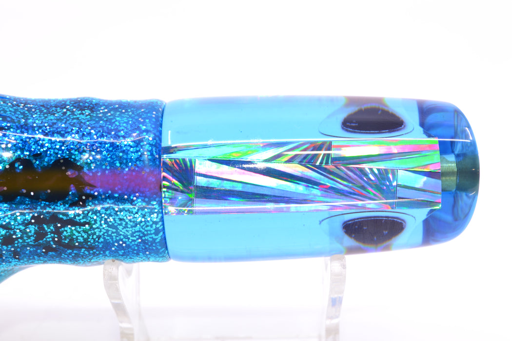 Koya Lures Ice Blue Rainbow Starburst JP Small Lunger 10" 6oz Skirted Pink-Blue-Silver