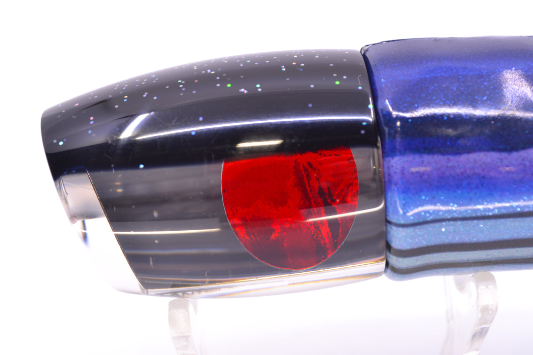 TANTRUM Lures Clear Mirrored Black Back Medium Bandit 9" 4.7oz FT Vinyl Skipjack