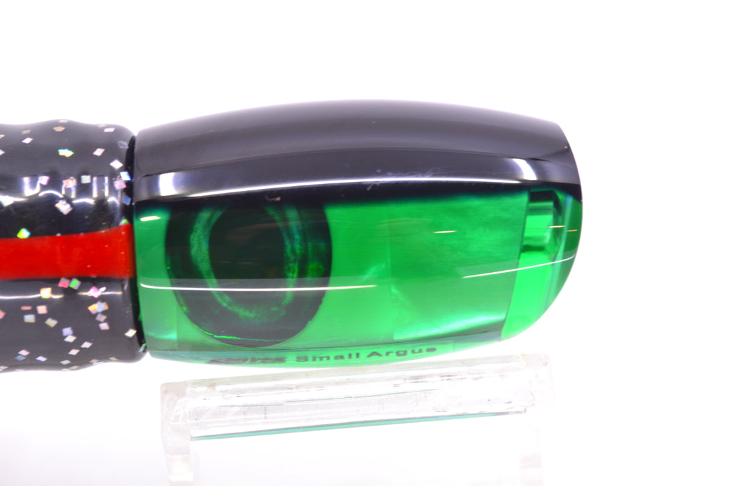 Moyes Lures Green MOP Black Back Small Argus 9" 3.5oz Skirted Black/Green GZE
