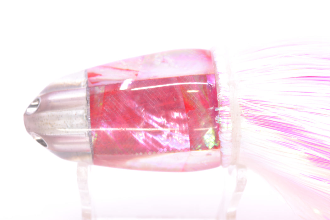 Ali'i Kai Lures Pink MOP UFO Jet 9"+ 6.5oz Strobez White/Pink