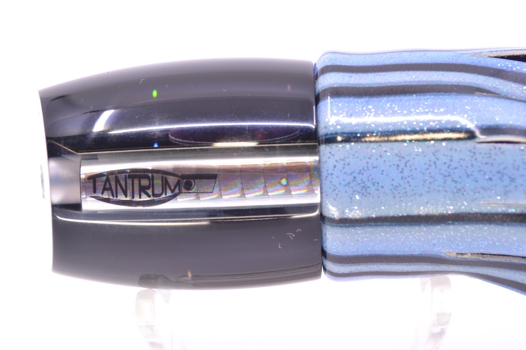 TANTRUM Lures Clear Mirrored Black Back Medium Bandit 9" 4.7oz FT Vinyl Skipjack