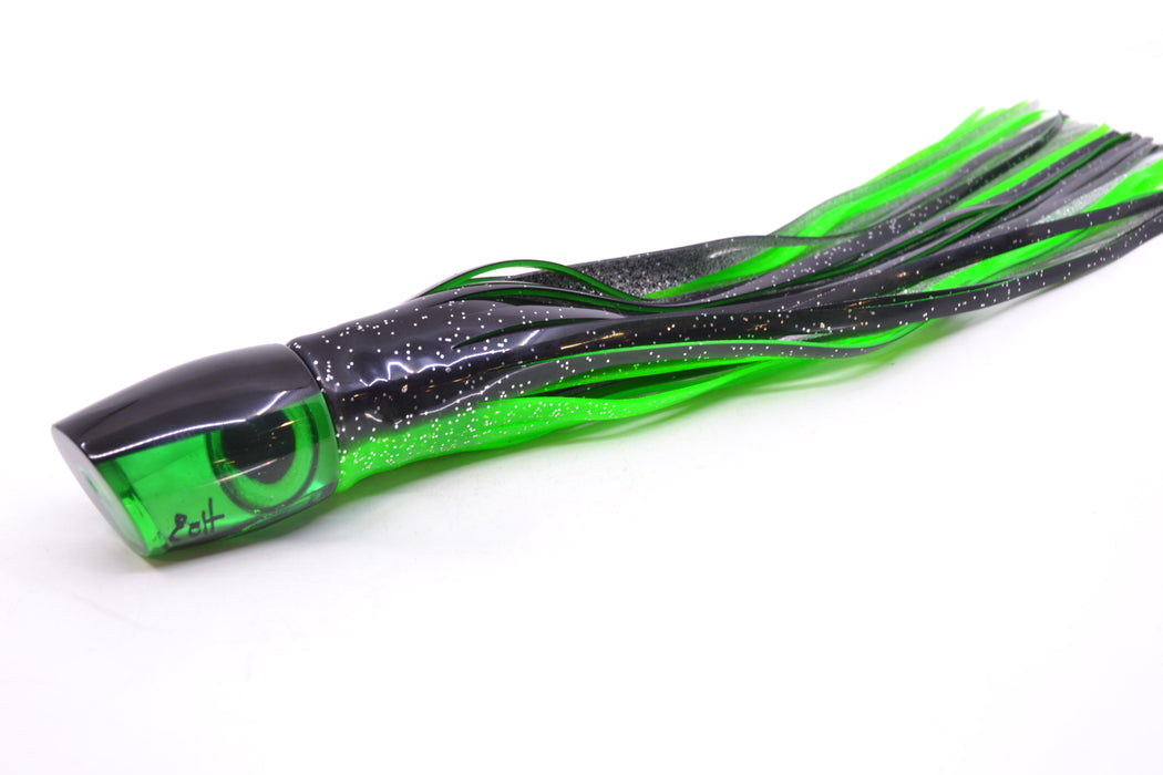 Marlin Magic Green MOP Black Back Taxi Eyes Small Ruckus 9" 5oz Skirted Black-Green GZE