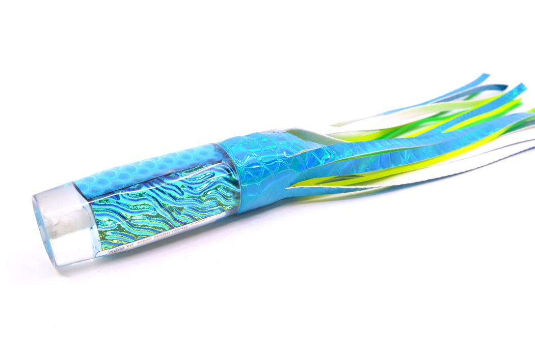 Marlin Magic Ice Blue-Akule Lava Medium Hard Head 9" 4oz Vinyl Turquoise Scale