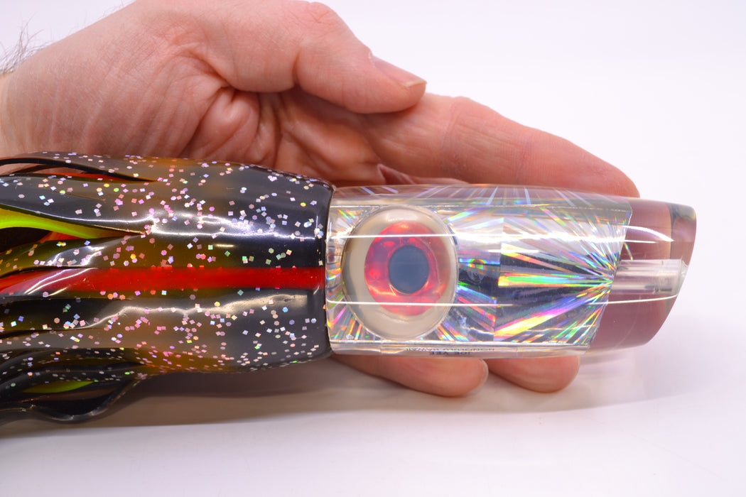 Joe Yee Silver Starburst Shakey Eyes Medium Plunger 12" 8oz Skirted New Pre-Owned