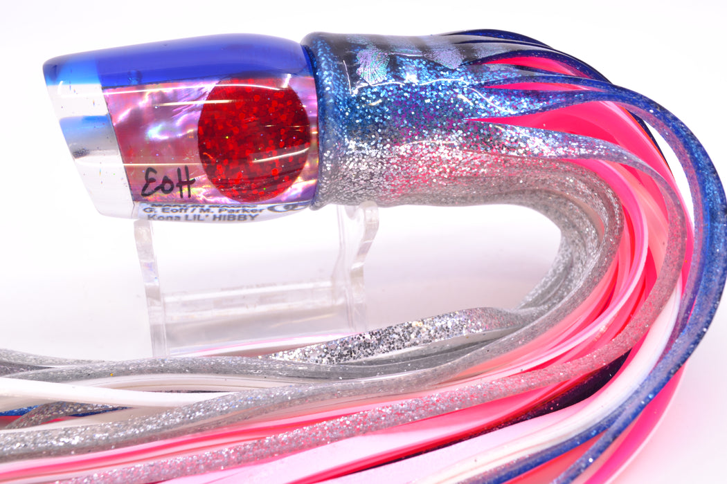 Marlin Magic Pink Awabi Blue Back Red Eyes Lil Hibby 10" 7.2oz Skirted Blue Aurora