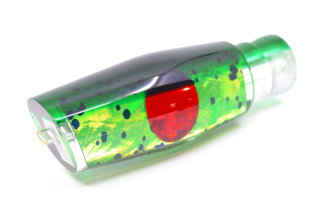 Moyes Lures Mahi MOP Green Back Red Eyes Small Dark-N-Stormy 9" 2.6oz